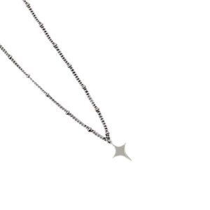 star neckalce silver chain